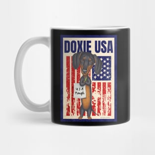 Funny cute Doxie fur baby dog  Dachshund dog  mom dad gift Mug